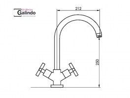 MEDIDAS MEZCLADOR COCINA MATRIX GALINDO